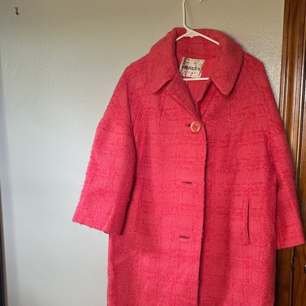 Elegant Pink Pea Coat